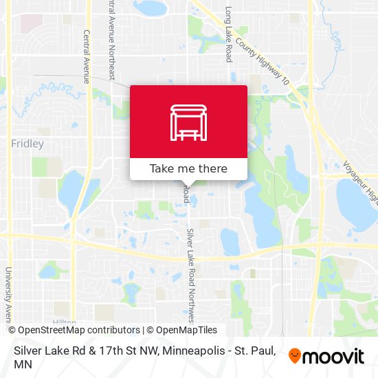 Silver Lake Rd & 17th St NW map