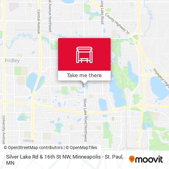 Silver Lake Rd & 16th St NW map