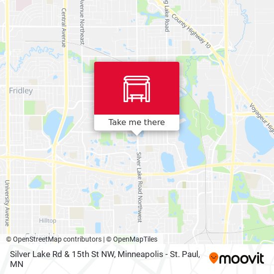 Silver Lake Rd & 15th St NW map