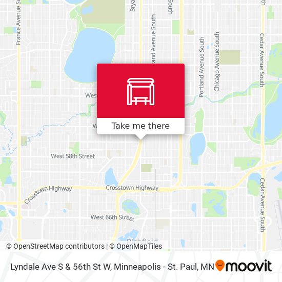 Mapa de Lyndale Ave S & 56th St W
