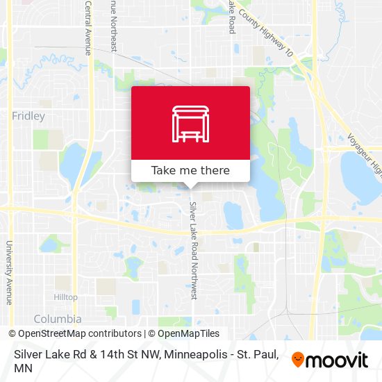 Silver Lake Rd & 14th St NW map