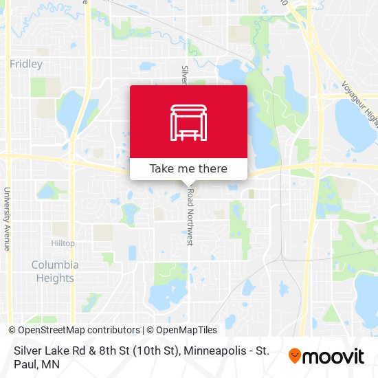 Mapa de Silver Lake Rd & 8th St (10th St)