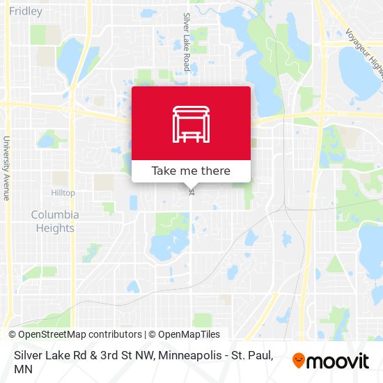 Silver Lake Rd & 3rd St NW map