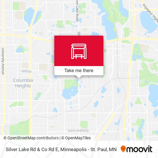 Silver Lake Rd & Co Rd E map