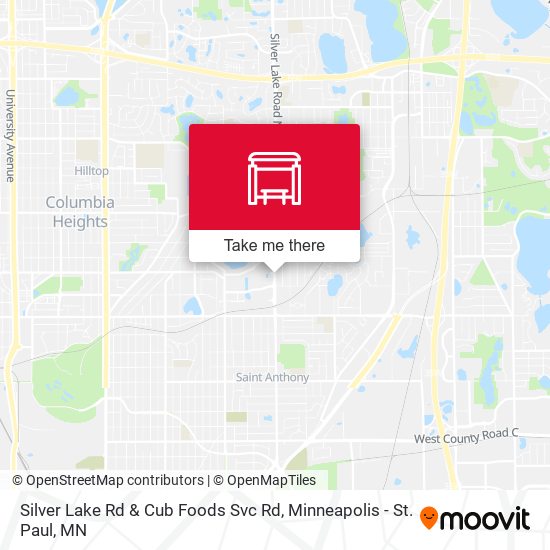 Mapa de Silver Lake Rd & Cub Foods Svc Rd