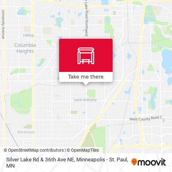 Silver Lake Rd & 36th Ave NE map