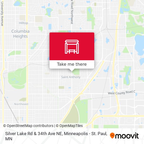 Silver Lake Rd & 34th Ave NE map