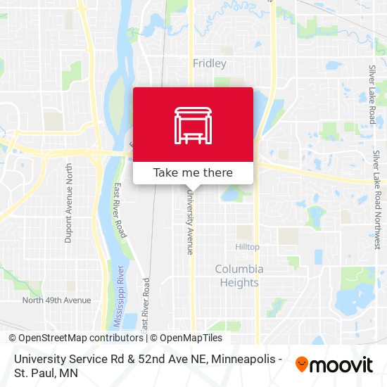 University Service Rd & 52nd Ave NE map