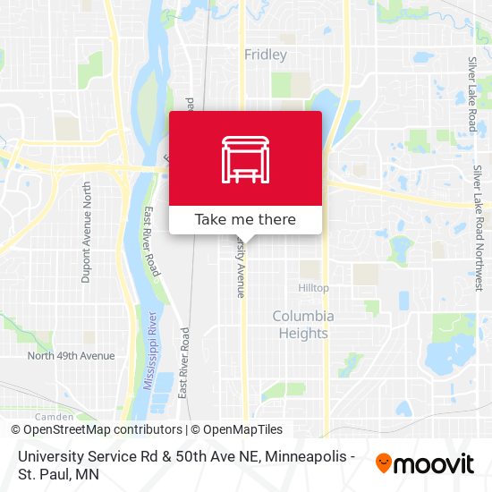 Mapa de University Service Rd & 50th Ave NE