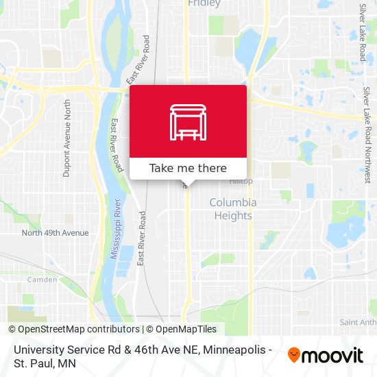 University Service Rd & 46th Ave NE map
