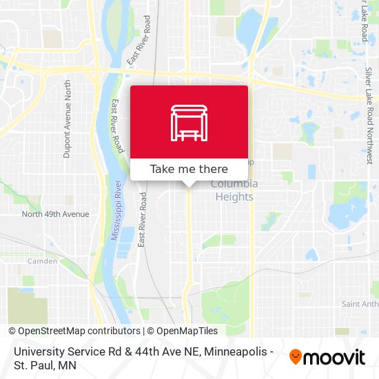 University Service Rd & 44th Ave NE map