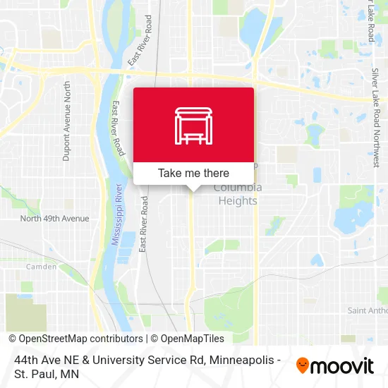 Mapa de 44th Ave NE & University Service Rd