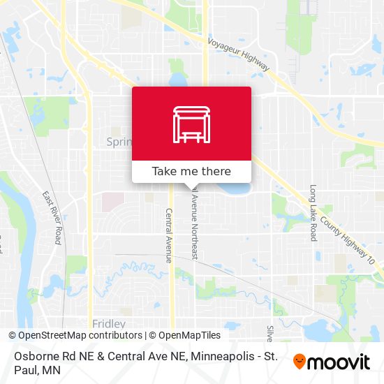 Mapa de Osborne Rd NE & Central Ave NE