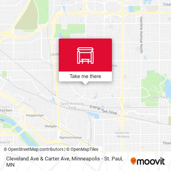 Cleveland Ave & Carter Ave map