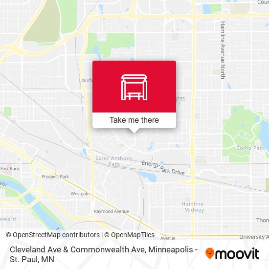 Cleveland Ave & Commonwealth Ave map