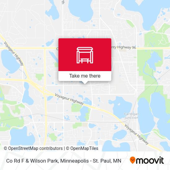Co Rd F & Wilson Park map