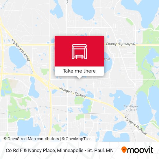 Co Rd F & Nancy Place map