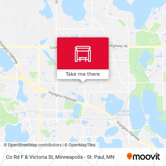 Co Rd F & Victoria St map