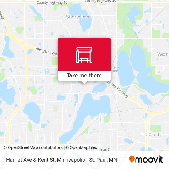 Mapa de Harriet Ave & Kent St