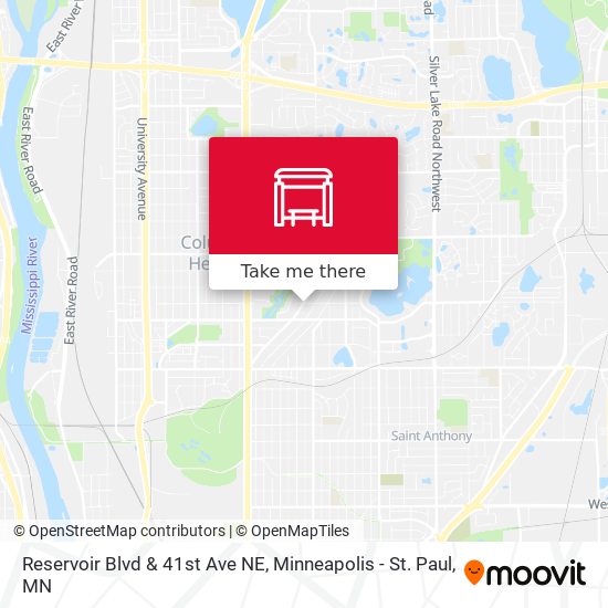 Reservoir Blvd & 41st Ave NE map