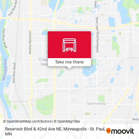 Reservoir Blvd & 42nd Ave NE map