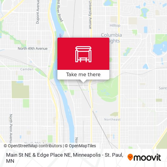 Main St NE & Edge Place NE map