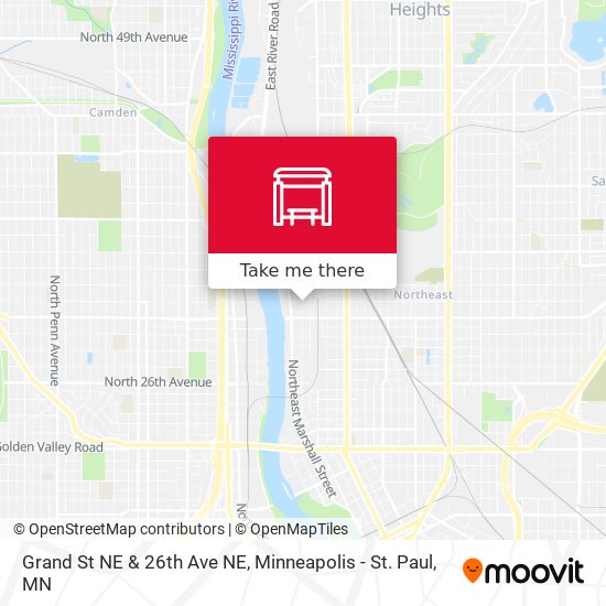 Mapa de Grand St NE & 26th Ave NE