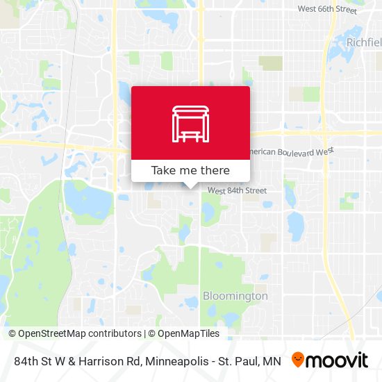 84th St W & Harrison Rd map