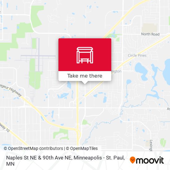 Mapa de Naples St NE & 90th Ave NE