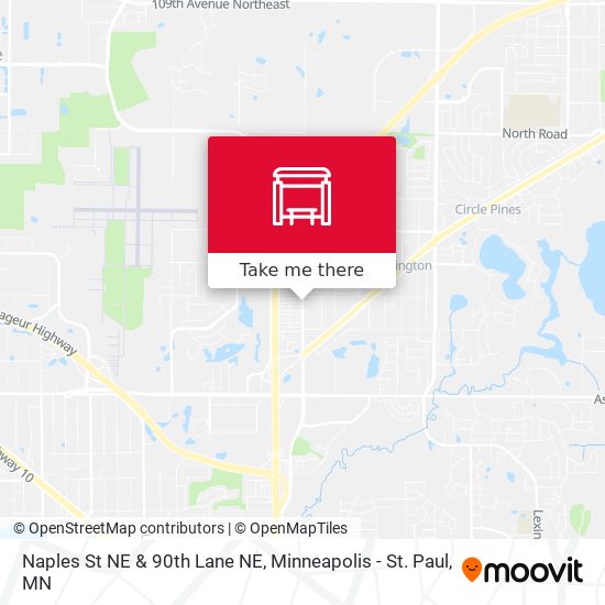 Mapa de Naples St NE & 90th Lane NE