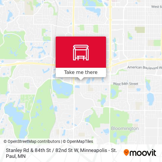Stanley Rd & 84th St / 82nd St W map