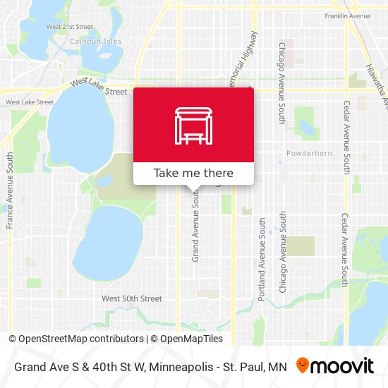 Mapa de Grand Ave S & 40th St W