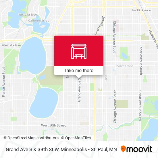 Mapa de Grand Ave S & 39th St W