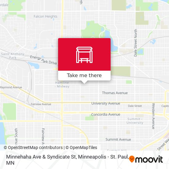 Minnehaha Ave & Syndicate St map