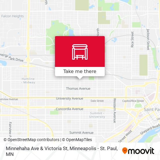 Mapa de Minnehaha Ave & Victoria St