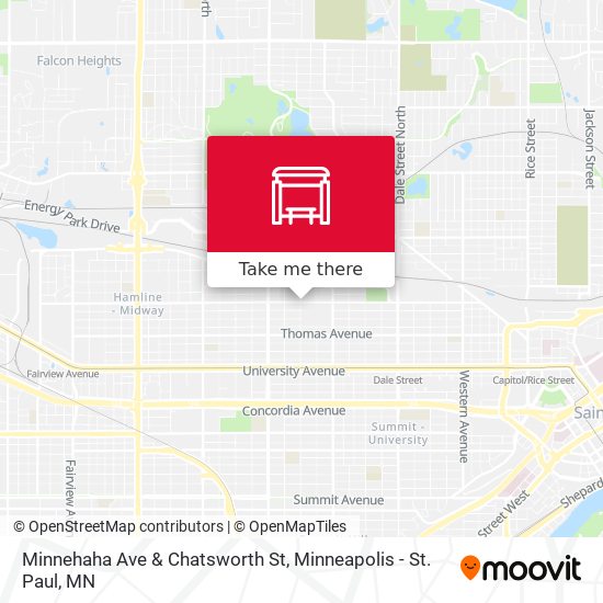 Minnehaha Ave & Chatsworth St map