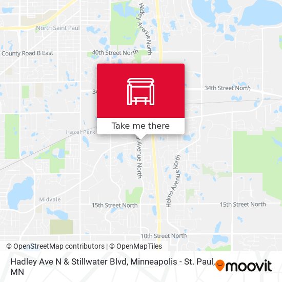 Mapa de Hadley Ave N & Stillwater Blvd