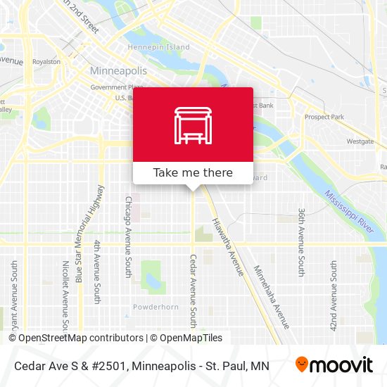 Mapa de Cedar Ave S & #2501