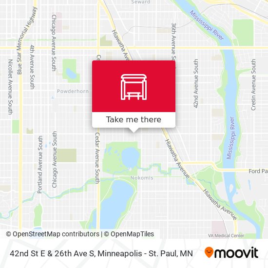 42nd St E & 26th Ave S map