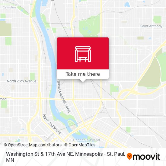 Washington St & 17th Ave NE map