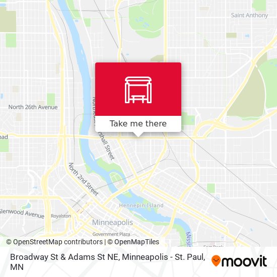 Mapa de Broadway St & Adams St NE