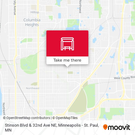 Mapa de Stinson Blvd & 32nd Ave NE