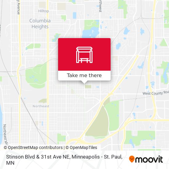 Stinson Blvd & 31st Ave NE map