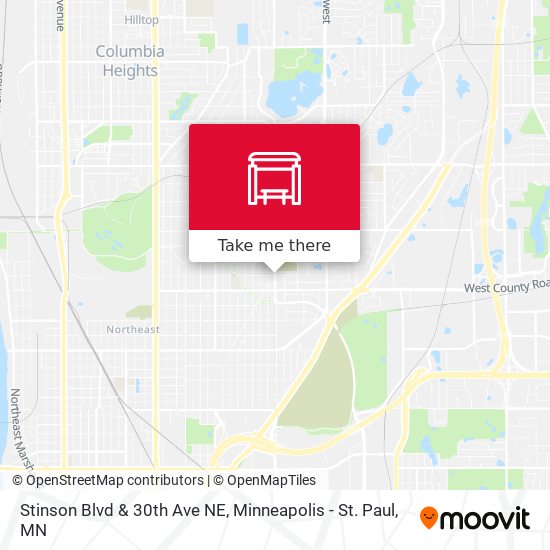 Mapa de Stinson Blvd & 30th Ave NE