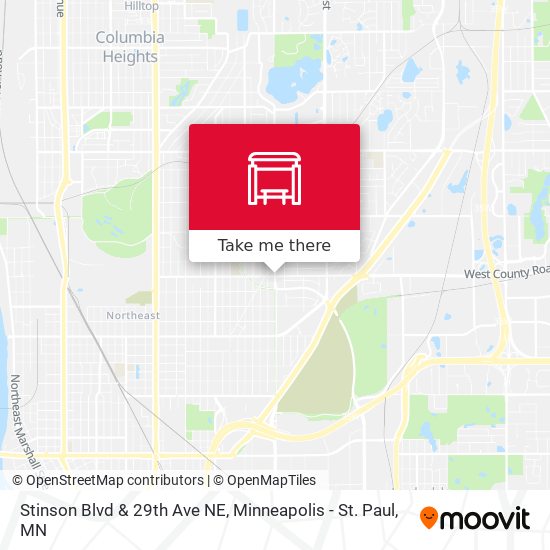 Stinson Blvd & 29th Ave NE map