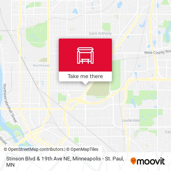 Stinson Blvd & 19th Ave NE map
