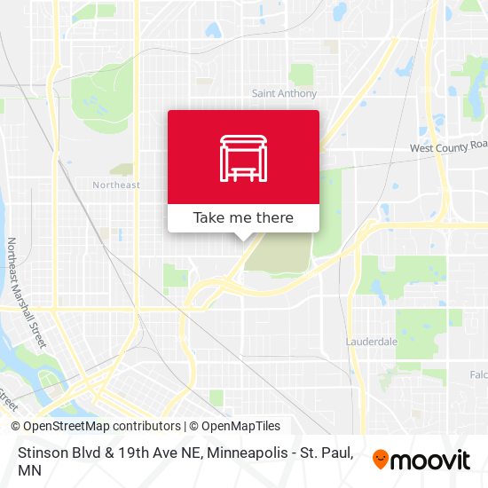 Stinson Blvd & 19th Ave NE map