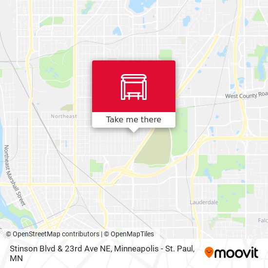 Stinson Blvd & 23rd Ave NE map