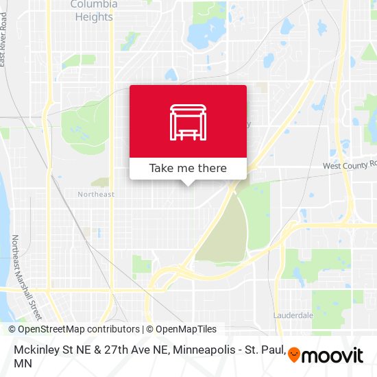 Mapa de Mckinley St NE & 27th Ave NE