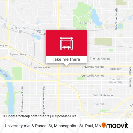 University Ave & Pascal St map